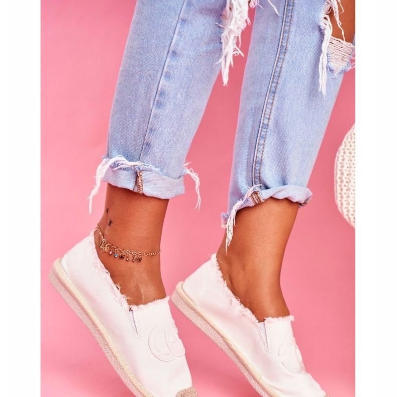 PS1 Espadrilles Femme Blanc Flaure 1