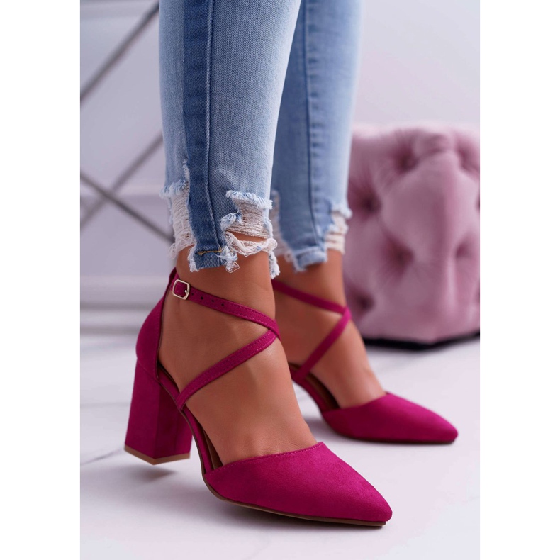 SEA Escarpins Pour Femmes Sur Un Talon En Spitz Fuchsia Traffic rose 1