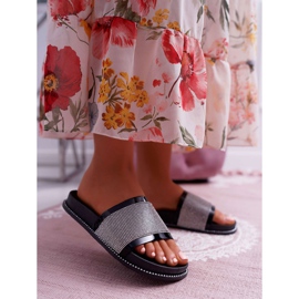 FRBS Chaussons pour femmes, profilés d'oxydes de zirconium, Black Rentre noir 1