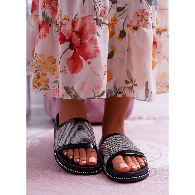 FRBS Chaussons pour femmes, profilés d'oxydes de zirconium, Black Rentre noir 2