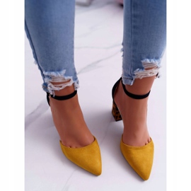 PS1 Escarpins Femme à Talons Léopard Jaune Ferri brun le noir multicolore 4