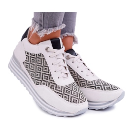 Kylie Crazy Chaussures de sport pour femmes à la mode Beige Midiana 1