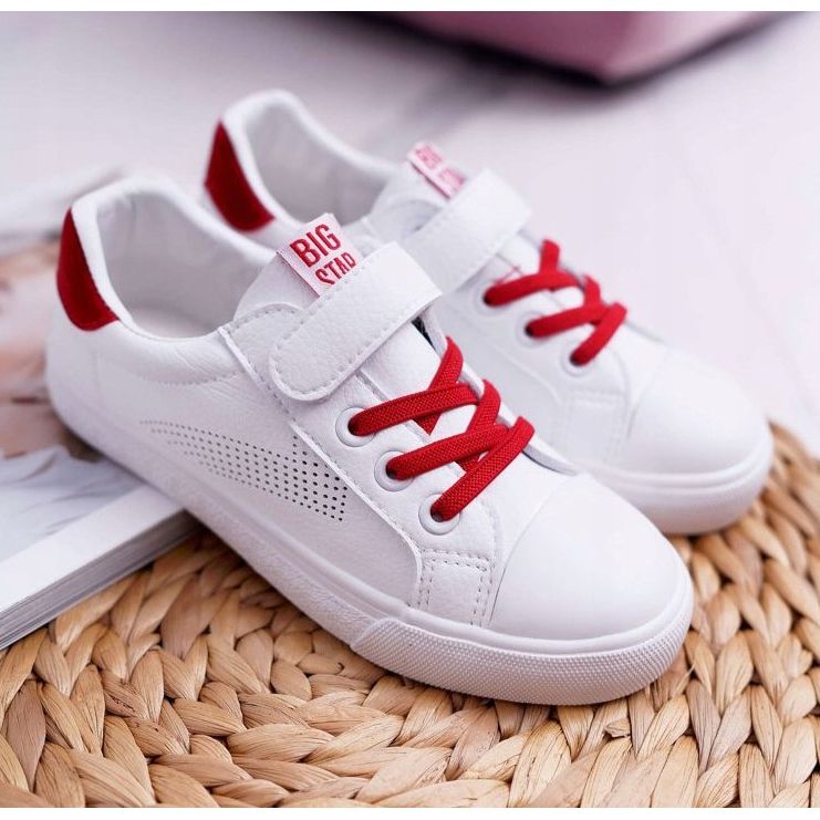 Baskets Enfant Big Star Avec Velcro Blanc DD374106 ['blanche'] blanche 1