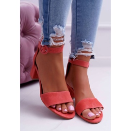 Sandales pour femmes Maciejka Cuir Daim Rose 04141-15 / 00-5 3
