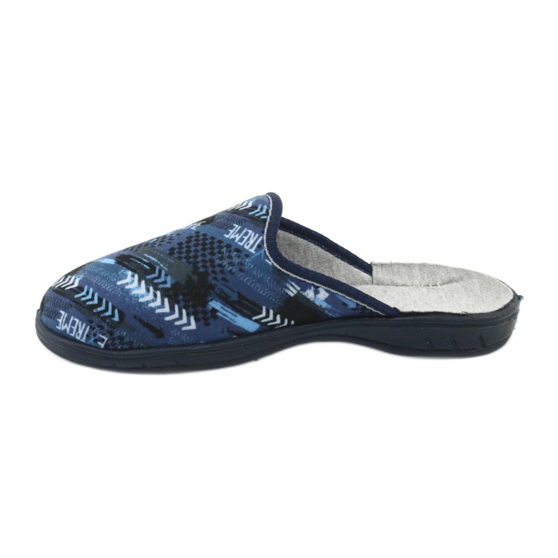 Chaussures enfants colorées Befado 707Y402 le noir bleu marin bleu 2