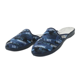Chaussures enfants colorées Befado 707Y402 le noir bleu marin bleu 3