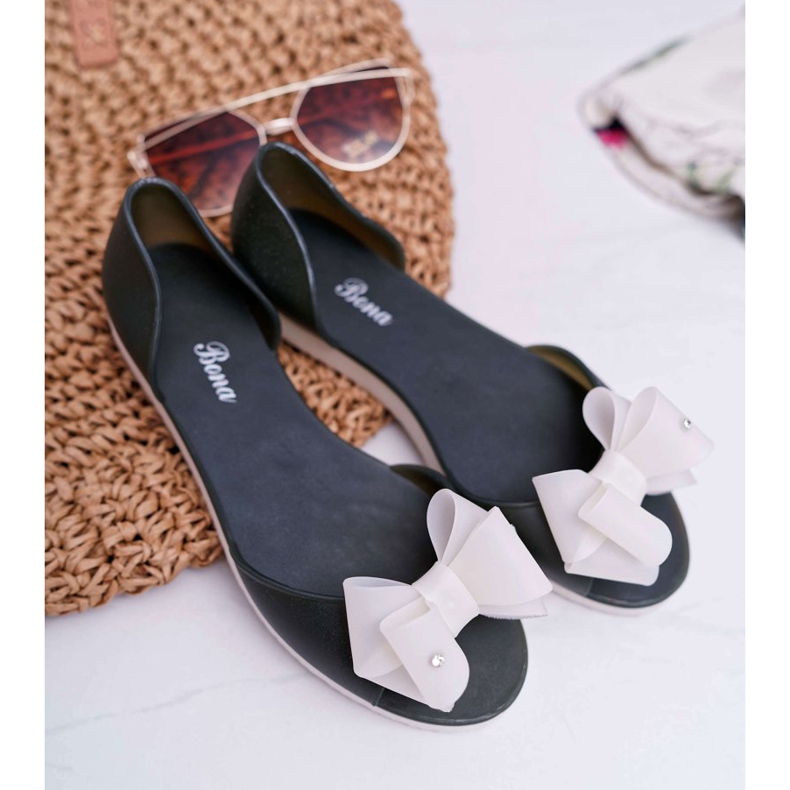 Ballerines Caoutchouc Meliski Bows Green Candy vert 1