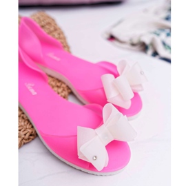 Ballerines Caoutchouc Meliski Bows Rose Bonbon 2 Ballerines Caoutchouc Meliski Bows Rose Bonbon 2