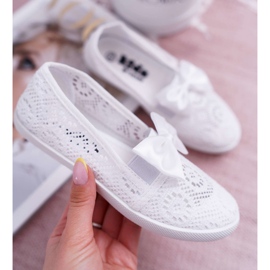 EVE Baskets blanches en dentelle Dudi pour enfants 1