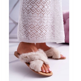 Chaussons Femme Avec Fourrure Lu Boo Blanc Pimmer 1