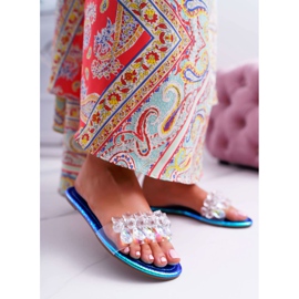 Chaussons Femme Avec Oxyde De Zirconium Lu Boo Bleu Pétrole Mediana 2 Chaussons Femme Avec Oxyde De Zirconium Lu Boo Bleu Pétrole Mediana 2