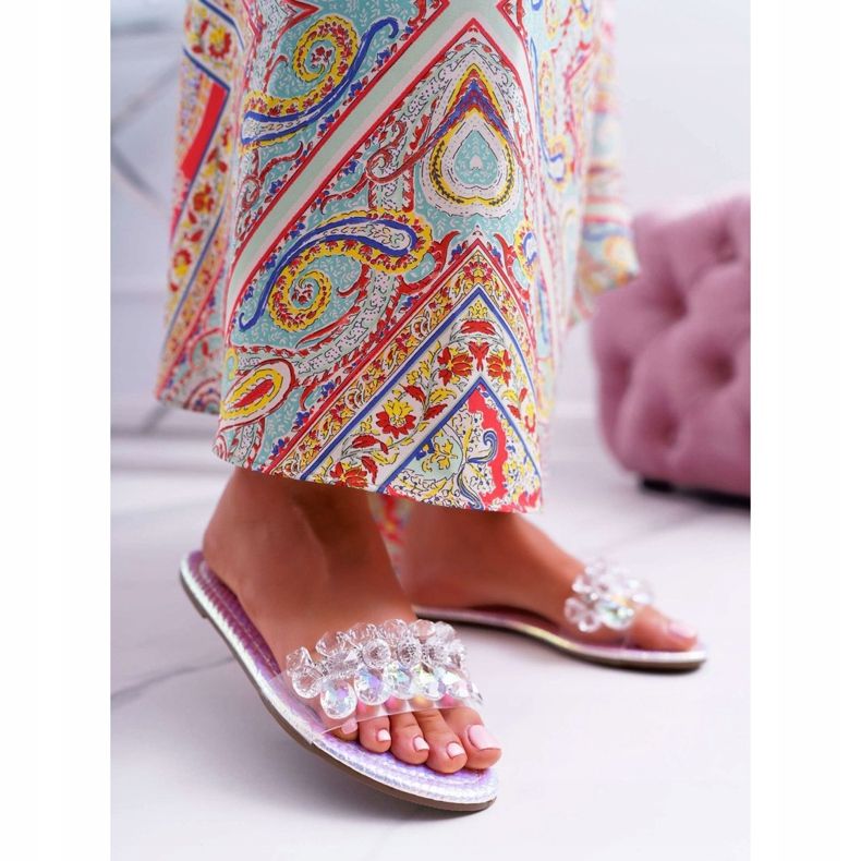 Chaussons Femme Avec Cubic Zirconia Lu Boo Petrol Silver Mediana gris 1