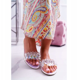 Chaussons Femme Avec Cubic Zirconia Lu Boo Petrol Silver Mediana gris 2