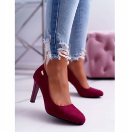 Escarpins femme Sur un talon Daim Fuchsia Foncé Sergio Leone Campbell rose 1