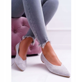 Ballerines Femme Lu Boo Ajouré Gris Dessert 1