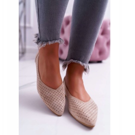 Ballerines Femme Lu Boo Ajouré Beige Dessert 2
