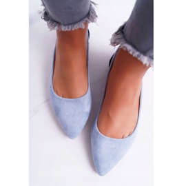 Lu Boo Ballerine En Daim Bleu Spitz Better 4