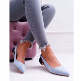 Lu Boo Ballerine En Daim Bleu Spitz Better 3