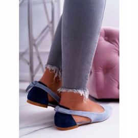 Lu Boo Ballerine En Daim Bleu Spitz Better 5