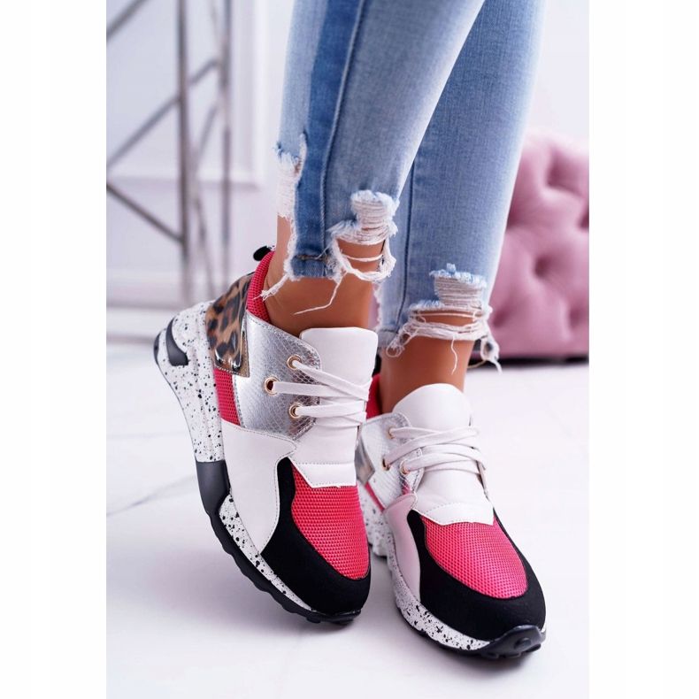 Chaussures De Sport Femme Lu Boo Avec Motif Léopard Blanc Malibu blanche multicolore 2