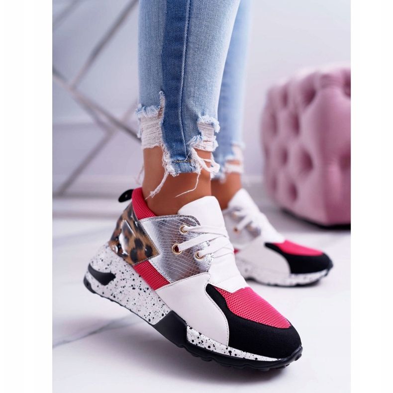Chaussures De Sport Femme Lu Boo Avec Motif Léopard Blanc Malibu multicolore 1