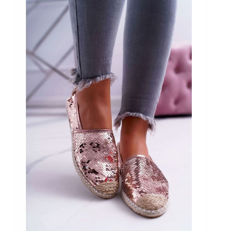 Espadrilles Femme Lu Boo Rose Paillettes Destino 2