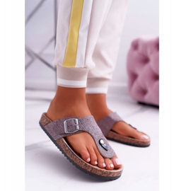 EVE Chaussons Femme Gris Baisan 1