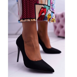 PS1 Escarpins Yanna en daim noir pour femmes le noir 3