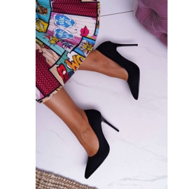 PS1 Escarpins Yanna en daim noir pour femmes le noir 5
