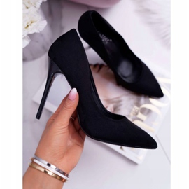 PS1 Escarpins Yanna en daim noir pour femmes 1