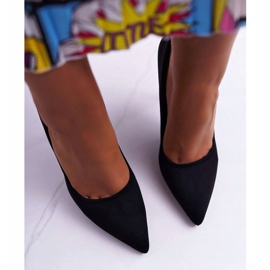 PS1 Escarpins Yanna en daim noir pour femmes 2