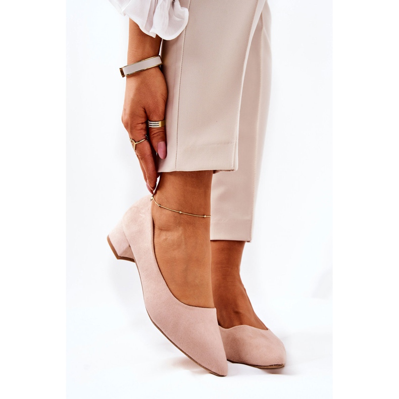 PS1 Escarpins Classiques Femme Daim Beige Rheya 1