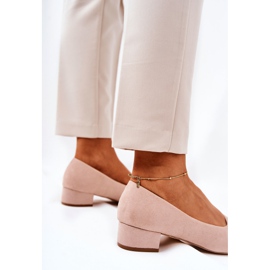 PS1 Escarpins Classiques Femme Daim Beige Rheya 5