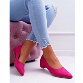 PS1 Escarpins Classiques Femme Daim Fuchsia Rheya rose 5