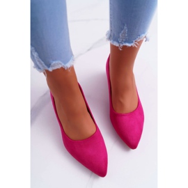 PS1 Escarpins Classiques Femme Daim Fuchsia Rheya rose 4