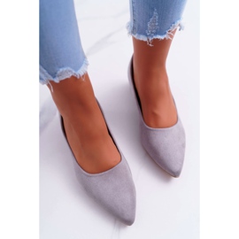 PS1 Escarpins Classiques Femme Daim Gris Rheya 4