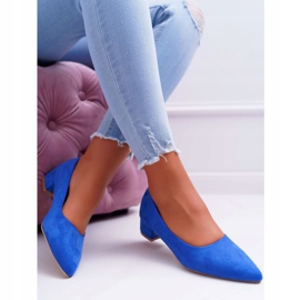 PS1 Escarpins Classiques Femme Daim Bleu Rheya 5