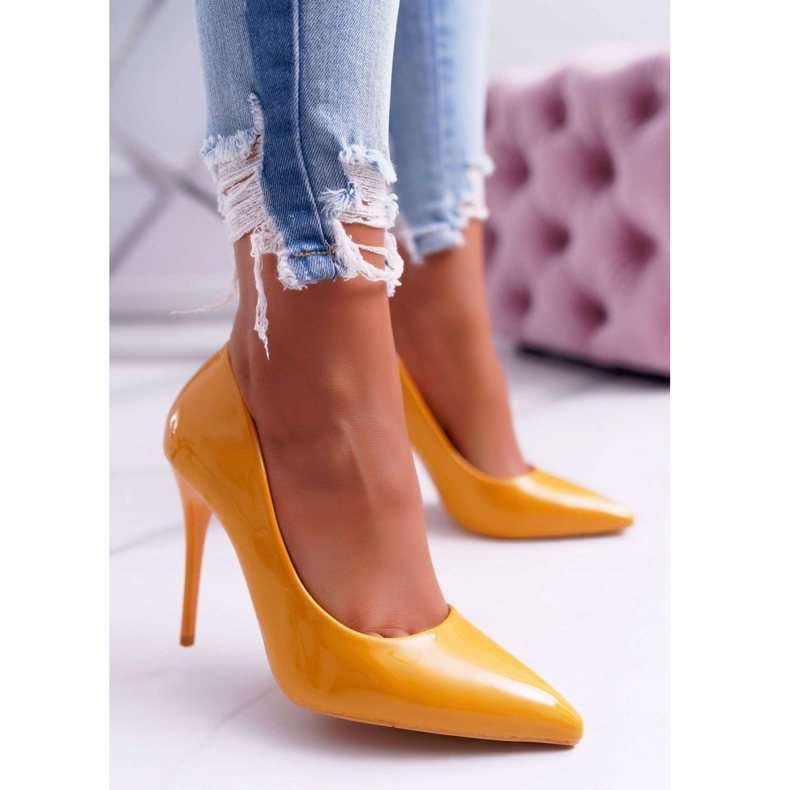 PS1 Talons hauts Yanna pour femmes jaunes 1