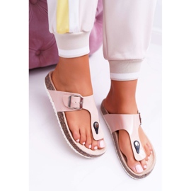 SEA Chaussons Femme Tongs Sur Bouchons, Palette Rose Laquée 2