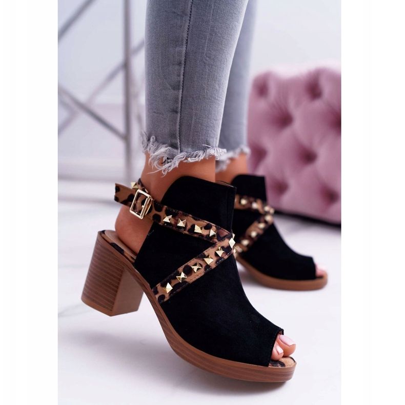 Sandales À Talons Hauts Femme Lu Boo Noir 318-30 Fiode le noir 2 Sandales À Talons Hauts Femme Lu Boo Noir 318-30 Fiode le noir 2