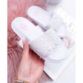 Sandales à paillettes blanches Big Star pour enfants et adolescents AA374086 1