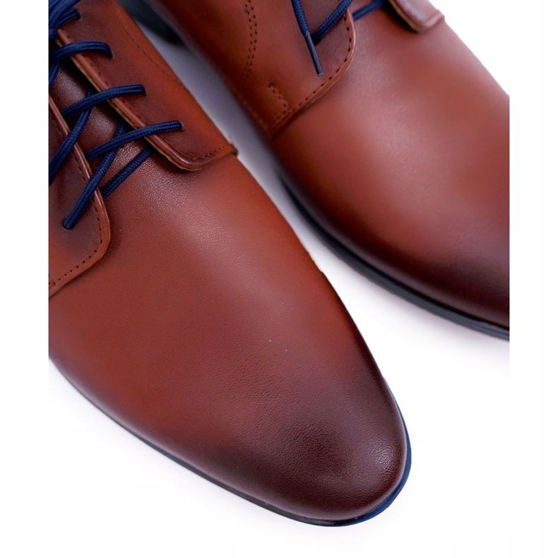 Mario Boschetti Richelieus élégants en cuir pour hommes en marron Menelaos brun 2