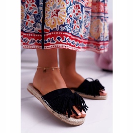 PV1 Chaussons Femme Noir Boho Vices 8458 1