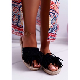 PV1 Chaussons Femme Noir Boho Vices 8458 le noir 2