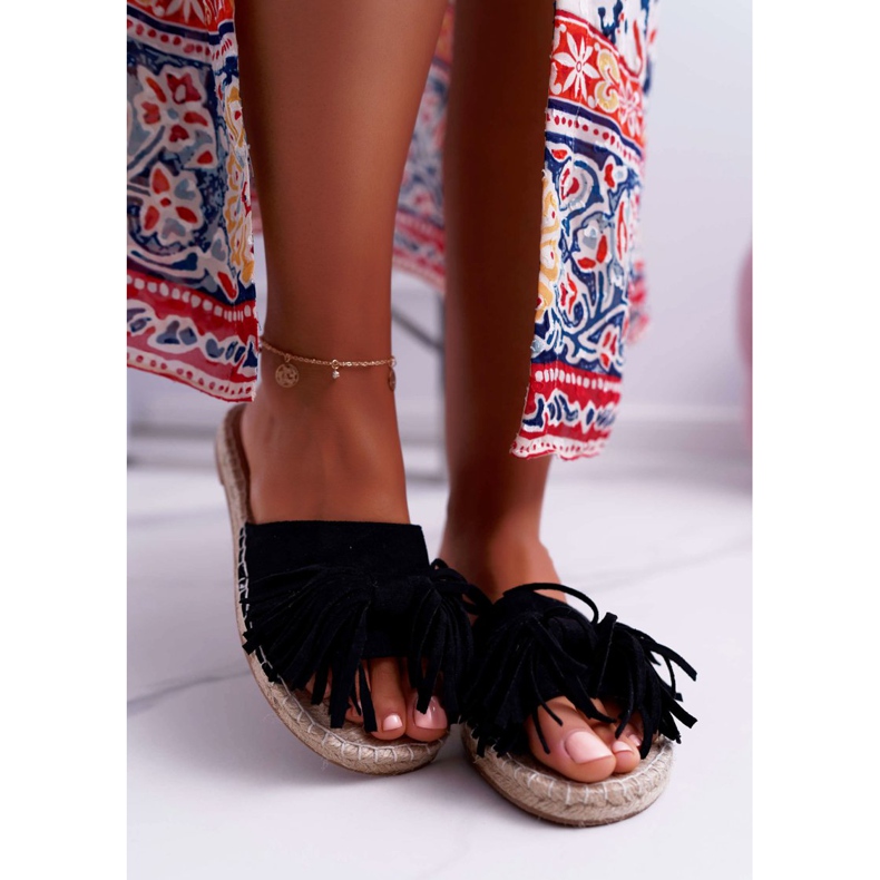 PV1 Chaussons Femme Noir Boho Vices 8458 2