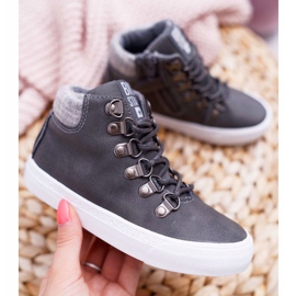 Chaussures Garçon Baskets Big Star Gris EE374040 1