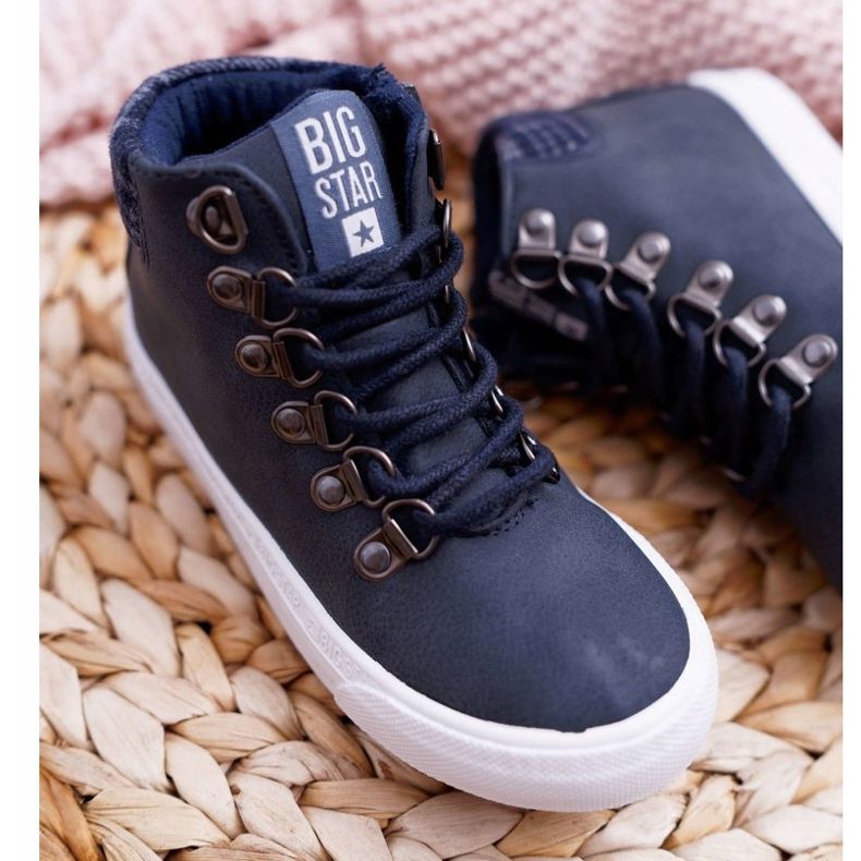 Baskets Enfant Garçon Big Star Bleu Marine EE374038 1 Baskets Enfant Garçon Big Star Bleu Marine EE374038 1