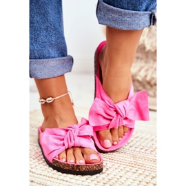 BUGO Chaussons Femme Sur Liège Néon Fuchsia Wendy rose 1 BUGO Chaussons Femme Sur Liège Néon Fuchsia Wendy rose 1