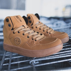 Chaussures de sport pour hommes Big Star High Camel EE174432 brun 1