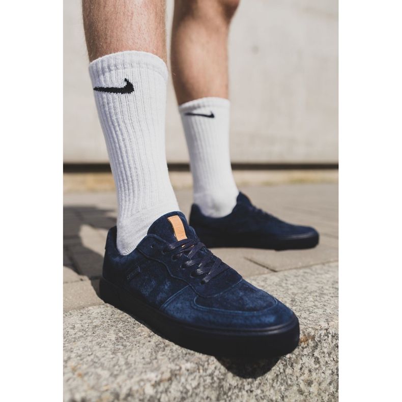 Baskets Homme Big Star Suede Bleu Marine EE174363 1